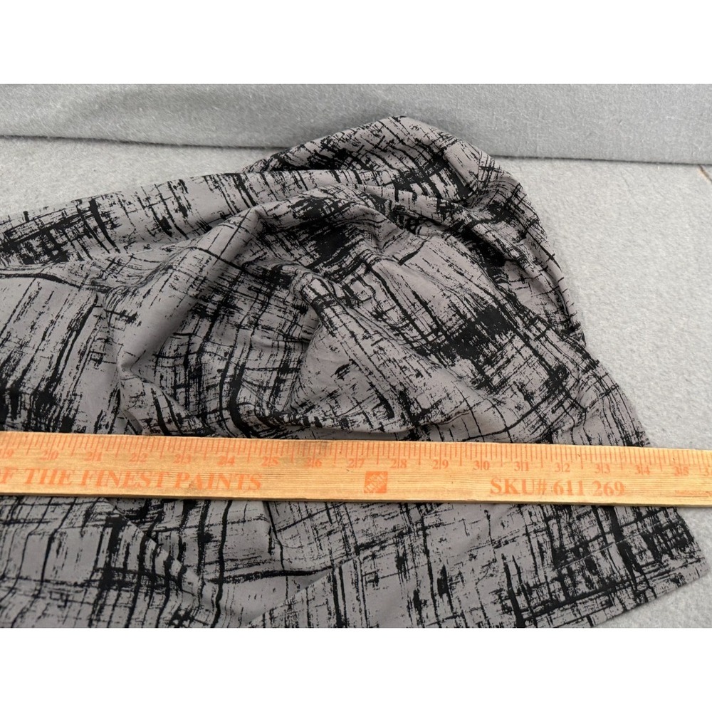 Comfy USA Shirt Women L Tunic Top Black Gray Art To Wear Lagenlook Abstract - Picture 9 of 12